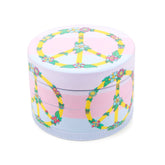 COLORFUL PSYCHEDELIC PEACE SYMBOL 4-PIECE GRINDER