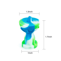 Silicone Carb Cap With Glass Bowl Screen - Discreet Smoker
