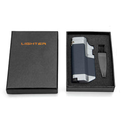 Adjustable Triple Jet Flame Torch Lighter - Discreet Smoker
