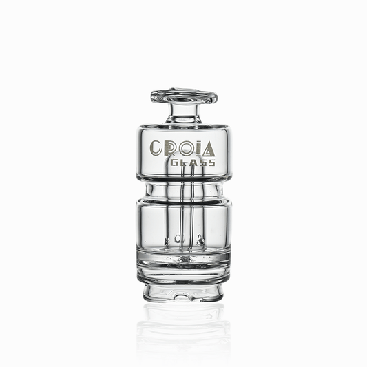 4" Compact Mini Can Glass Attachment for Puffco Peak & Peak Pro | Croia Glass - Discreet Smoker