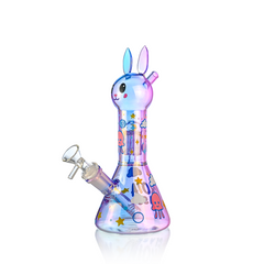 Cute Bunny Beaker Bong with Tree Perc | Croia Glass - Discreet Smoker