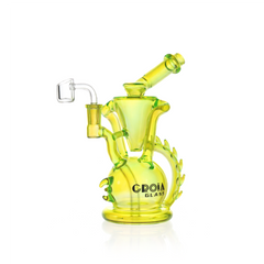 10" Dragon Spine Recycler Dab Rig | Croia Glass - Discreet Smoker