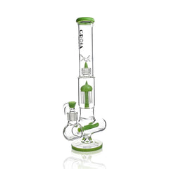 17" Triple Perc Scientific Glass Bong | Croia Glass - Discreet Smoker