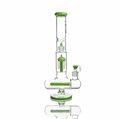 17" Triple Perc Scientific Glass Bong | Croia Glass - Discreet Smoker