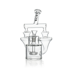 8" Twin Vortex Recycler Scientific Glass Water Pipe | Croia Glass - Discreet Smoker