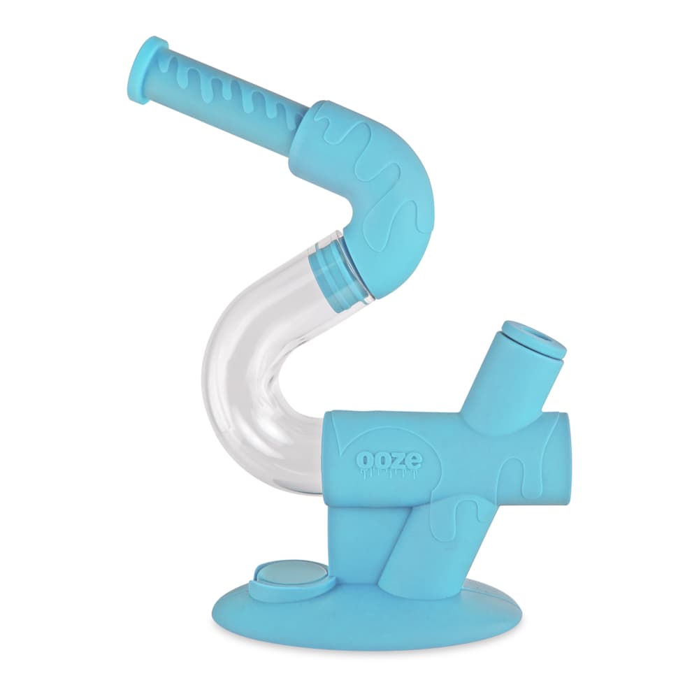 Ooze Swerve Silicone Water Pipe - Discreet Smoker