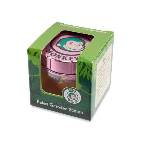 Green Monkey Grinder - Patas 2pc - 50mm - Discreet Smoker