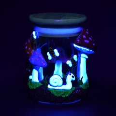 Pulsar Shrooms In The Wild Glass Jar - 4.25" - Discreet Smoker