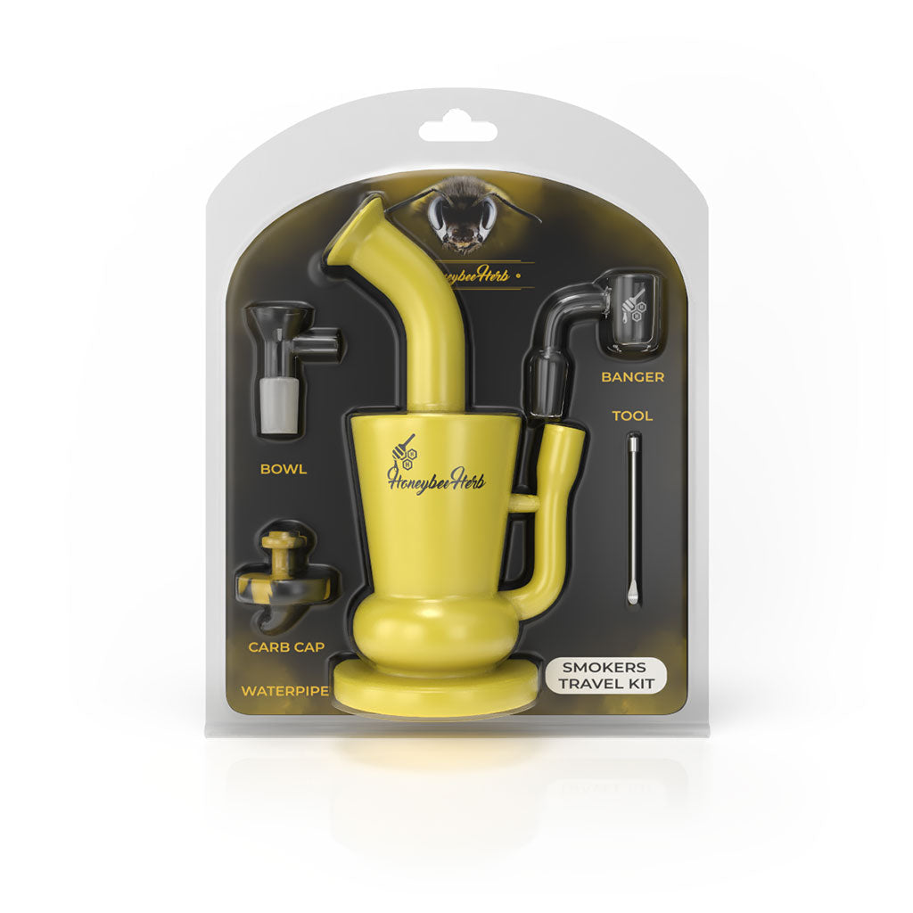Honeybee Herb Dab Rig/Bong Travel Kit - Discreet Smoker