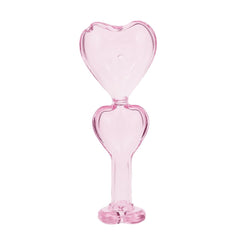 Double Love Glass Hand Pipe - 5.5" - Discreet Smoker