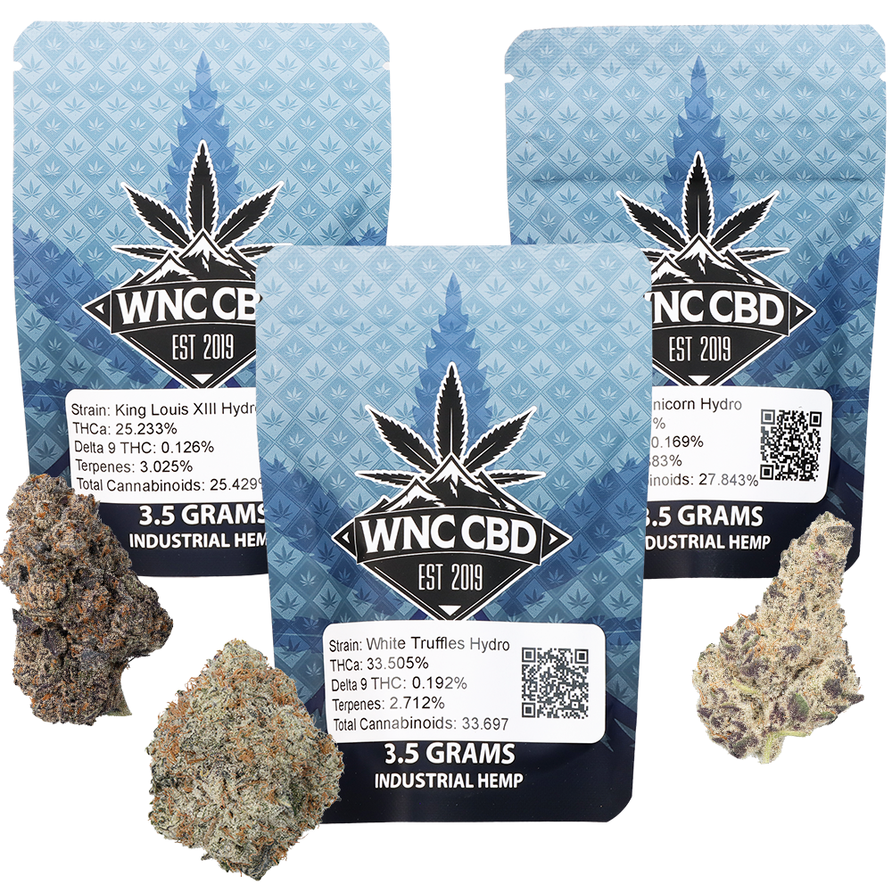 WNC CBD High THCA Indoor Hydro Flower | 3.5g - Discreet Smoker