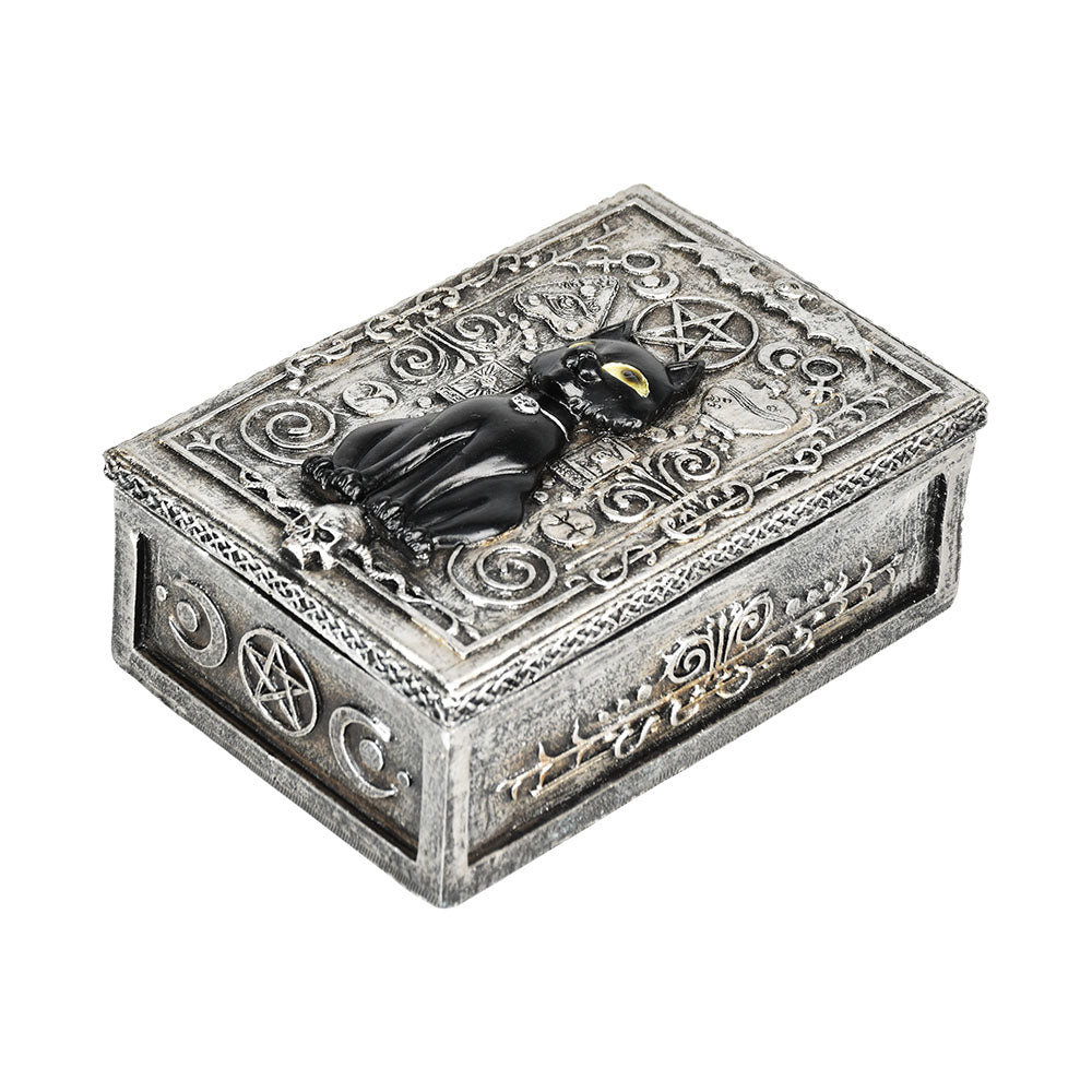 Cat Tarot Stash Box - 3.75"x5.5" - Discreet Smoker