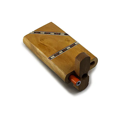 Handmade Wooden Unparallel Dugout w/ One Hitter - Discreet Smoker