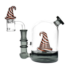 Witch's Hat Glass Dab Rig - 5" / 14mm F - Discreet Smoker