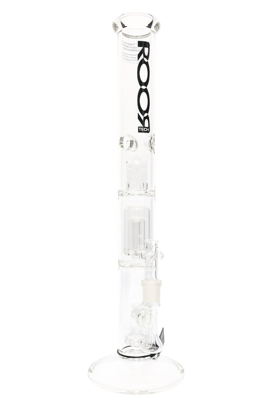ROOR Tech 18" 5 mm GOG Straight Shooter – Multi-Perc Ice Pinch Tube - Discreet Smoker