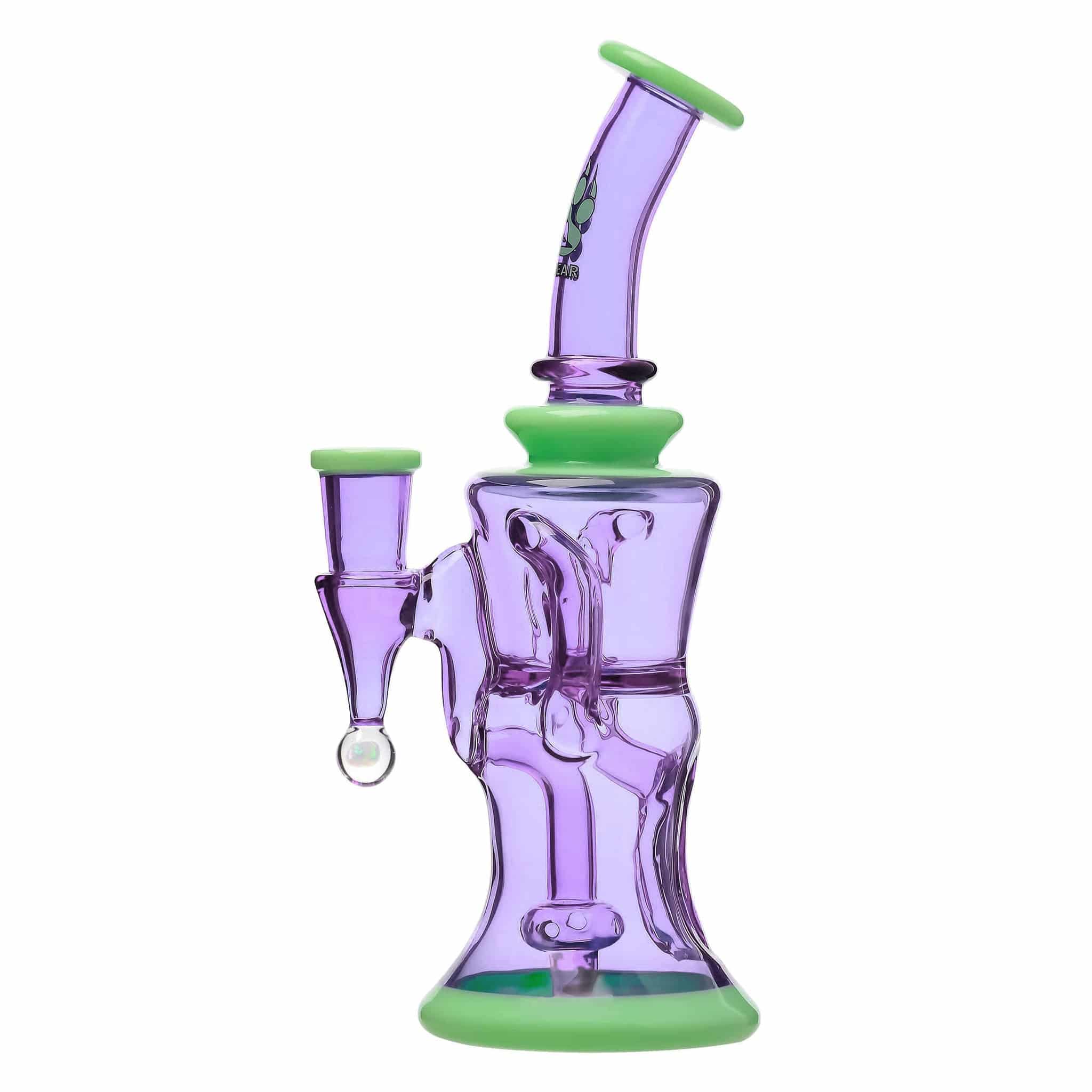 CaliBear Colored Opal Showerhead Recycler - Discreet Smoker
