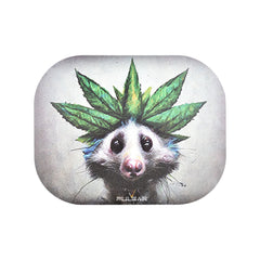 Pulsar Mini Metal Rolling Tray w/ Lid - Opotsum / 7"x5.5" - Discreet Smoker
