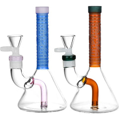 Milkyway Glass Bio-ID Beaker Water Pipe | 7" - Discreet Smoker