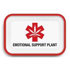 Emotional Support Plant Rolling Tray - 11.25" x 7.5" - Discreet Smoker