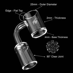 HONEY DISC QUARTZ BANGER - 90° DEGREE | YL - Discreet Smoker