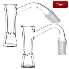 Bear Quartz Lowrider Hourglass Banger | 14mm M - Discreet Smoker