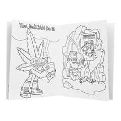 Wood Rocket High AF Adult Coloring Book - 8.5"x11" - Discreet Smoker