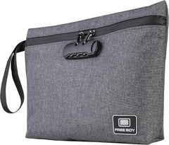 Durable Odor-Proof Stash Bag with Combination Lock - 11.8" x 8.6" Smell-Proof Storage Container