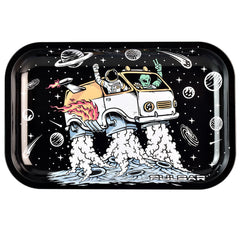 Pulsar Metal Rolling Tray - 11"x7"/Space Van - Discreet Smoker