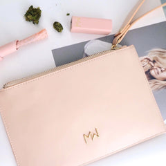 Stash It All Zipper Clutch - Pink - Discreet Smoker