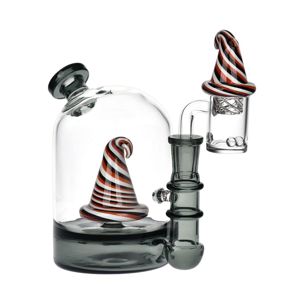 Witch's Hat Glass Dab Rig - 5" / 14mm F - Discreet Smoker