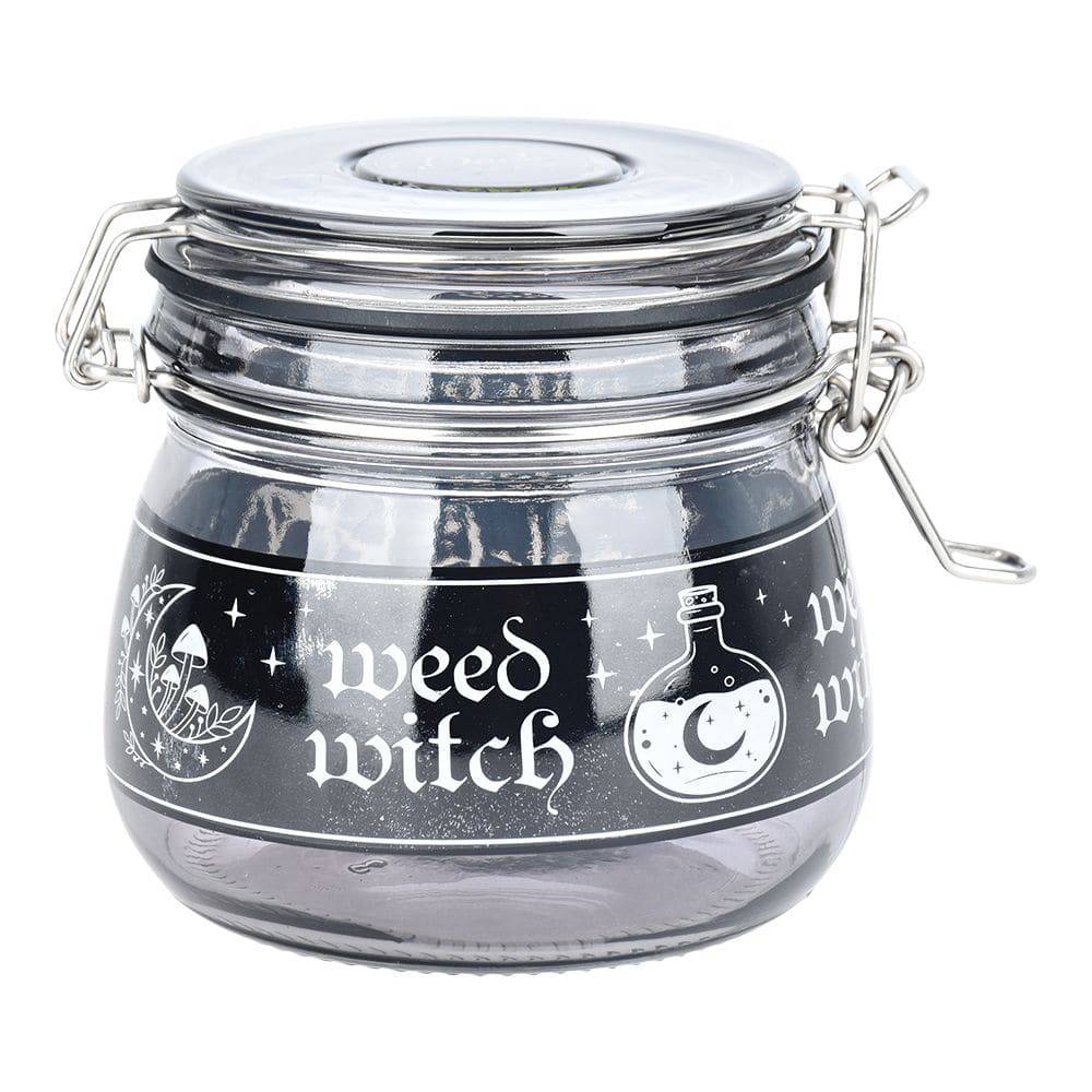 Dank Tank Witch Weed Glass Storage Jar - 4" x 4.25" - Discreet Smoker