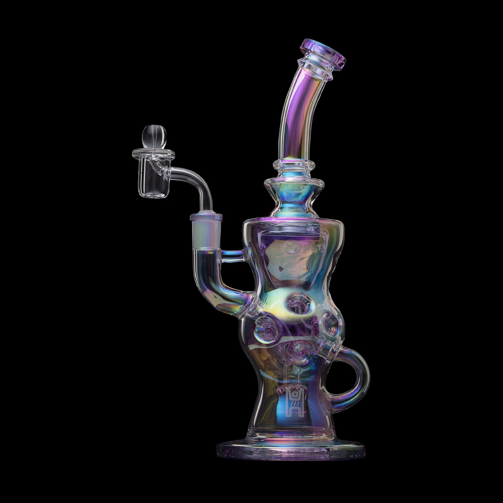 Human Grade 11.5" Swiss Incycler Glass Water Pipe - Discreet Smoker