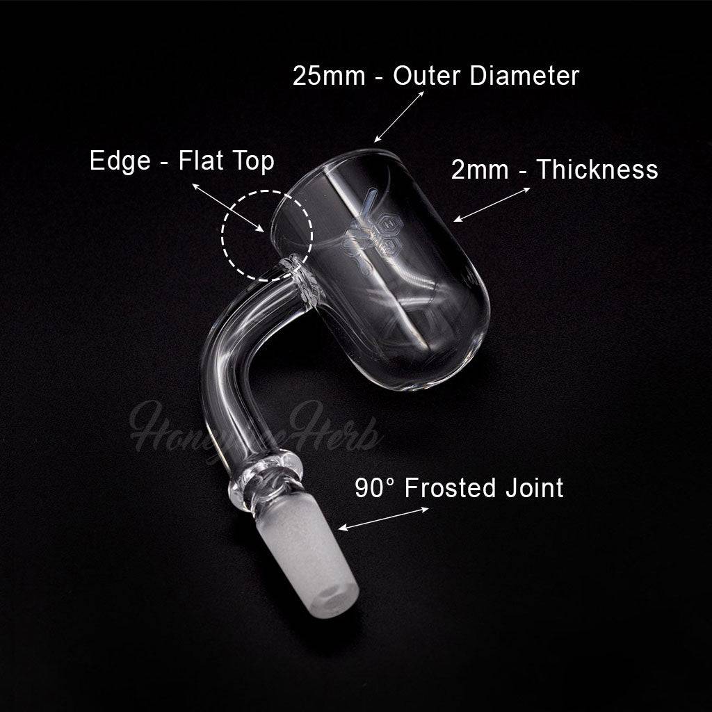 HONEY CYCLONE QUARTZ BANGER - 90° DEGREE | YL - Discreet Smoker