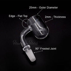 HONEY CYCLONE QUARTZ BANGER - 90° DEGREE | YL - Discreet Smoker