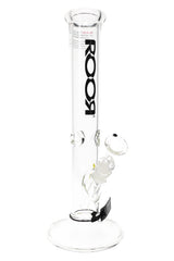 ROOR 14″ 50 mm Straight Tube Bong – Ice Pinch – 5 mm Thick - Discreet Smoker