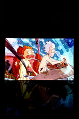 Small Art Glass Rolling Tray – 6½″ × 4¾″ – Selectable Designs