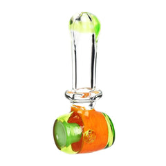 Blooming Slime Barrel Hammer Glass Hand Pipe - 4.75" - Discreet Smoker