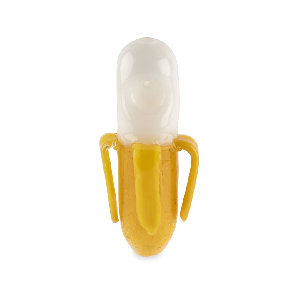 Custom Glass 5" Banana Hand Pipe - Discreet Smoker
