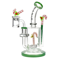 Pulsar Holidaze Series Glass Dab Rig Set | 8.25" | 14mm F - Discreet Smoker
