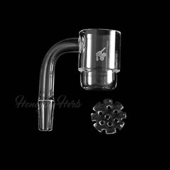 HONEY DISC DEEP DISH QUARTZ BANGER - 90° DEGREE | YL - Discreet Smoker
