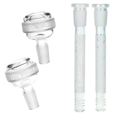 Grateful Dead x Pulsar Bolts And Skellies Straight Tube Water Pipe-15.5"/14mm F - Discreet Smoker