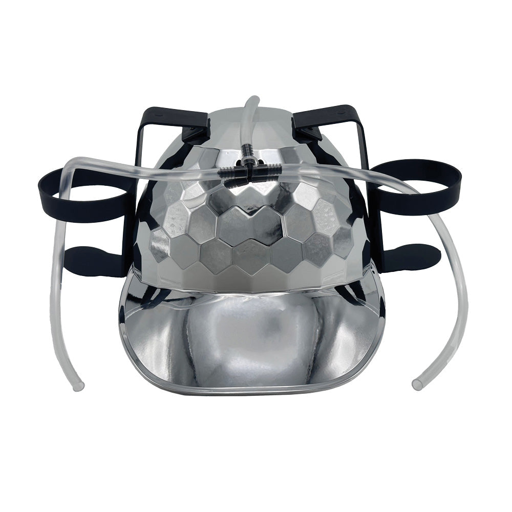 Disco Ball 2-Can Drinking Hard Hat - Discreet Smoker