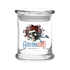Grateful Dead x Pulsar Pop Top Jar - Skull and Roses / 1/2oz - Discreet Smoker