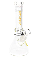 ROOR 10" Beaker Bong – Ultra-Thick 7 mm Glass, Glass-on-Glass - Discreet Smoker