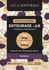 Gold Naturals Entourage Δ9 Gummy - Discreet Smoker