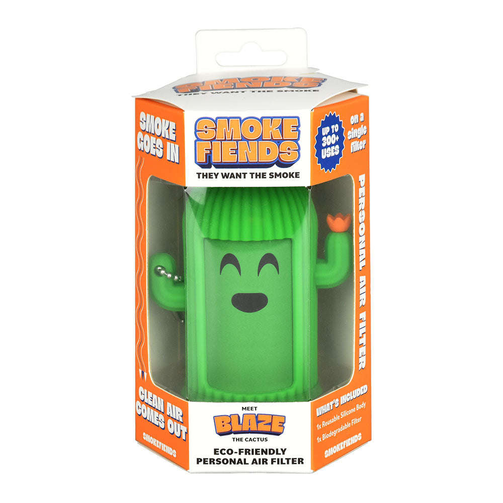 SmokeFiends Blaze The Cactus Eco-Friendly Personal Air Filter - Discreet Smoker