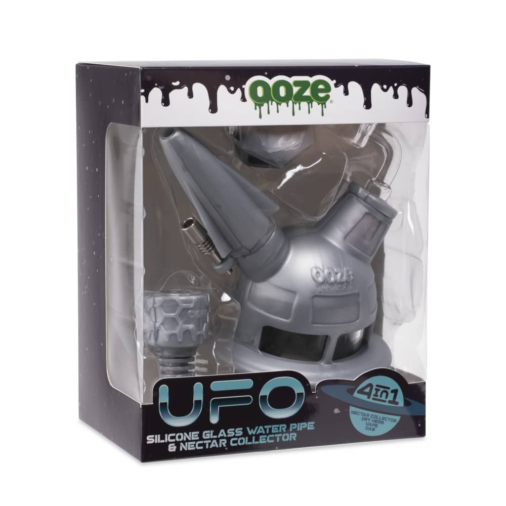 Ooze UFO Silicone Water Pipe - Discreet Smoker
