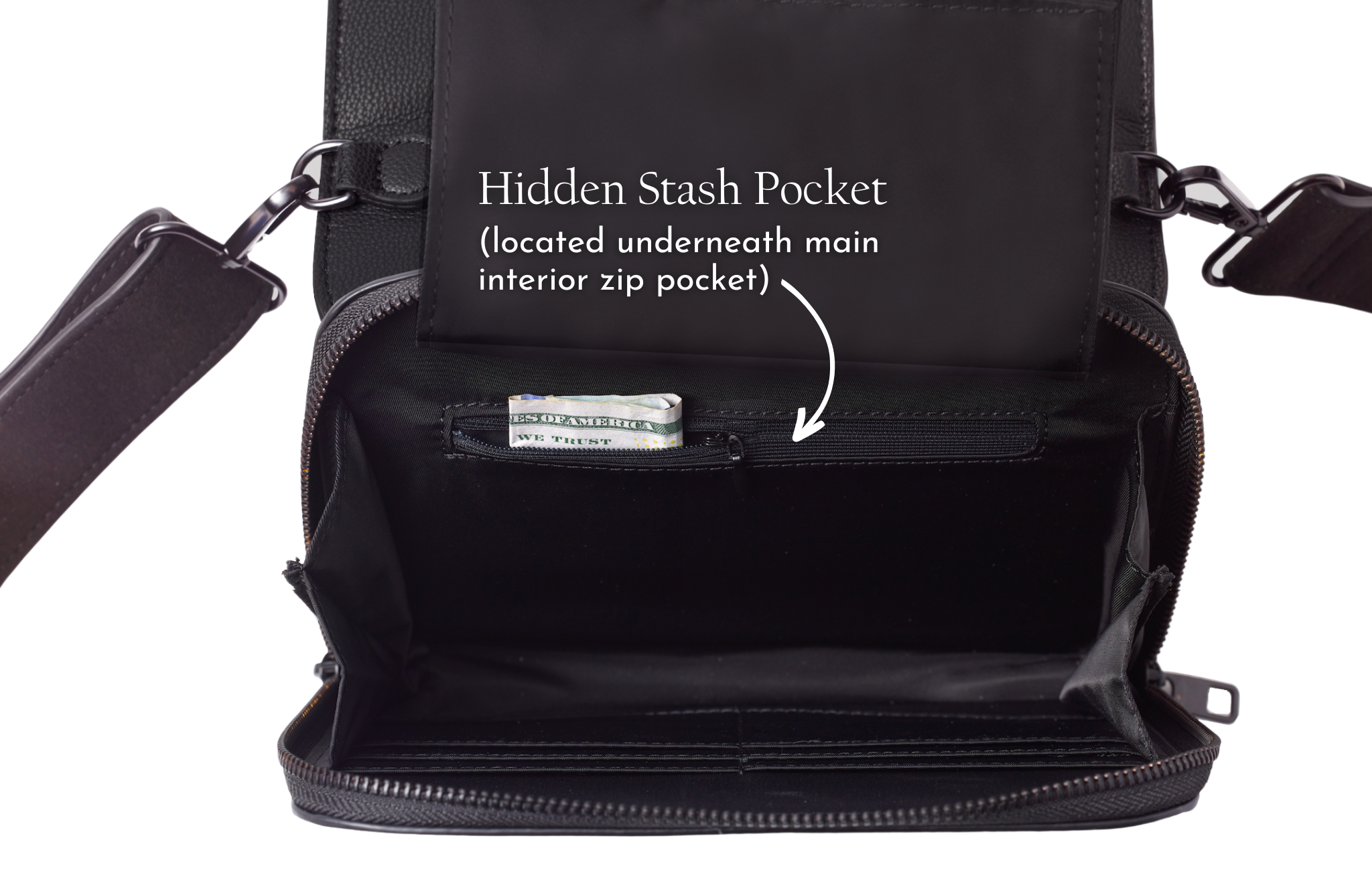 Citizen Hyde, Lockable Odor Resistant Crossbody Wallet - Discreet Smoker