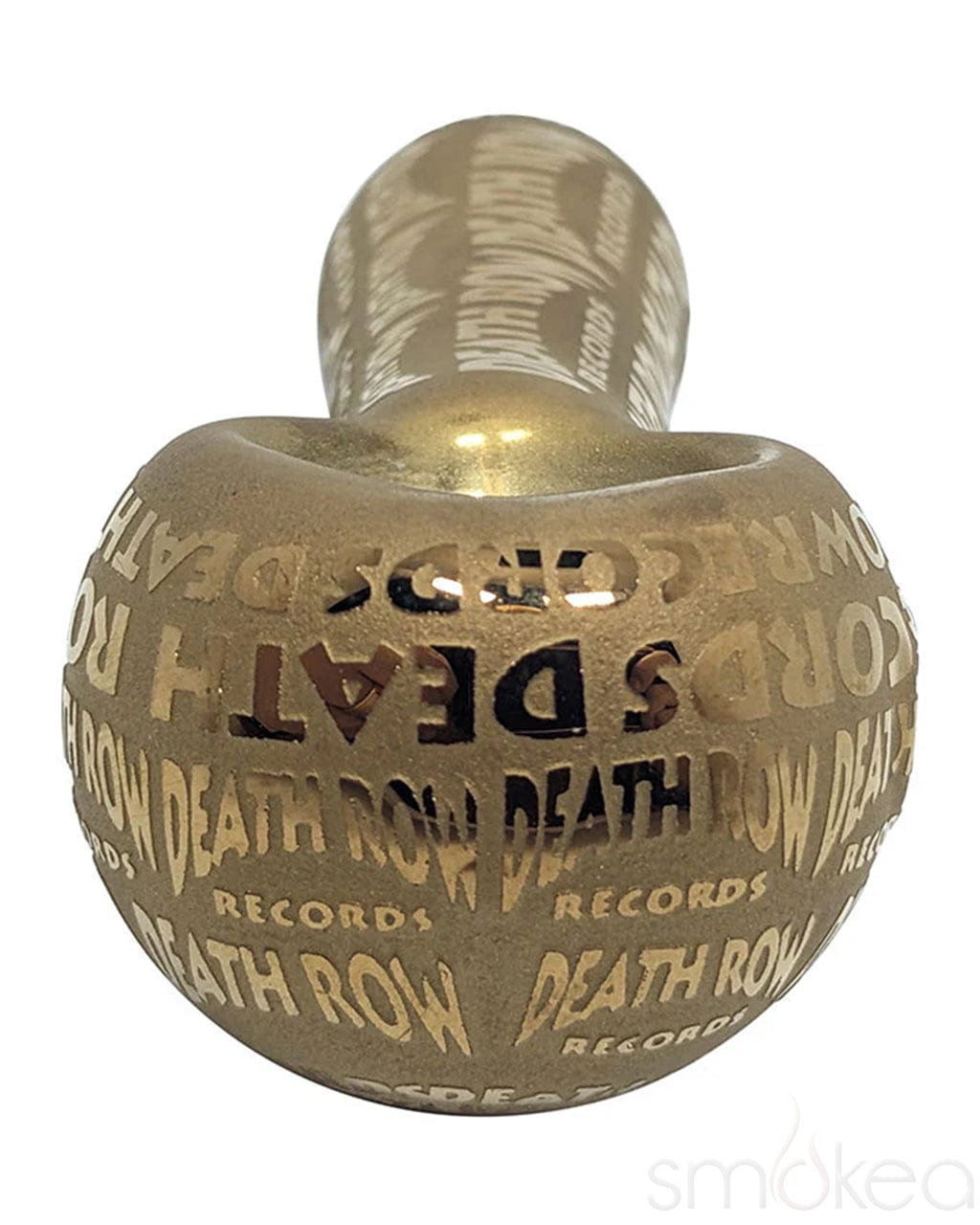Death Row Records Metallic Etched Spoon Pipe - Discreet Smoker