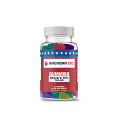 American CBD Delta-8 Gummies: 30 Pack (750mg) & 60 Pack (1,500mg) - Discreet Smoker